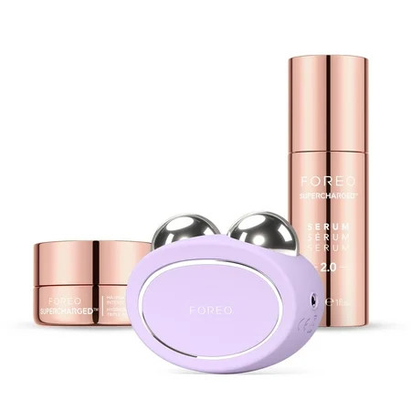 FOREO BEAR 2 Bundle - Microcurrent Facial Device with Supercharged Serum 2.0 and HA+PGA Moisturizer | Walmart (US)