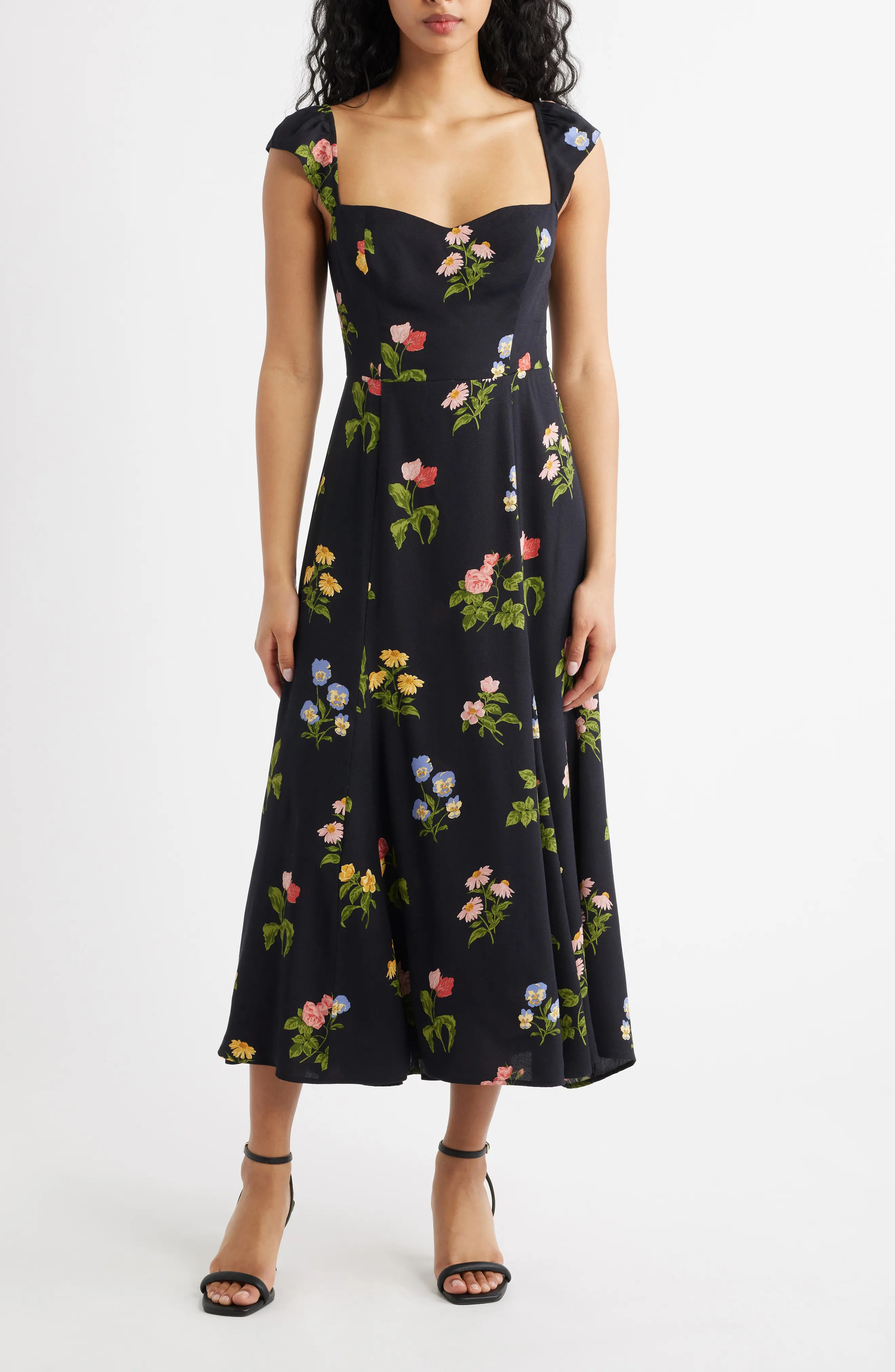 Bryson Floral Midi Dress (Women) | Nordstrom | Nordstrom