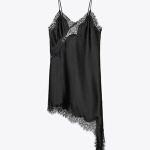 ZARA ASYMMETRIC LACE DRESS ZW COLLECTION | Poshmark