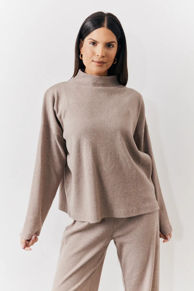 Brushed Rib High Neck Co Ord Top- Dispatch Tomorrow | In The Style