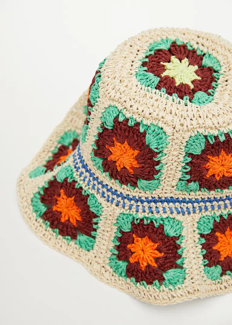 Crochet bucket hat | MANGO (US)