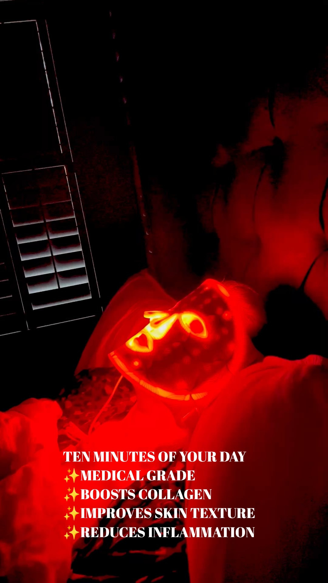 Okay yes, I look a little unhinged in this thing… but the glow is unreal. The Omnilux is basically my new personality. Plumper, smoother, glowier—she’s doing the most and I love her for it. 🫶🏼✨

#GlowGoals #OmniluxObsessed #RedLightMagic #SkincareGlowUp #LTKBeauty