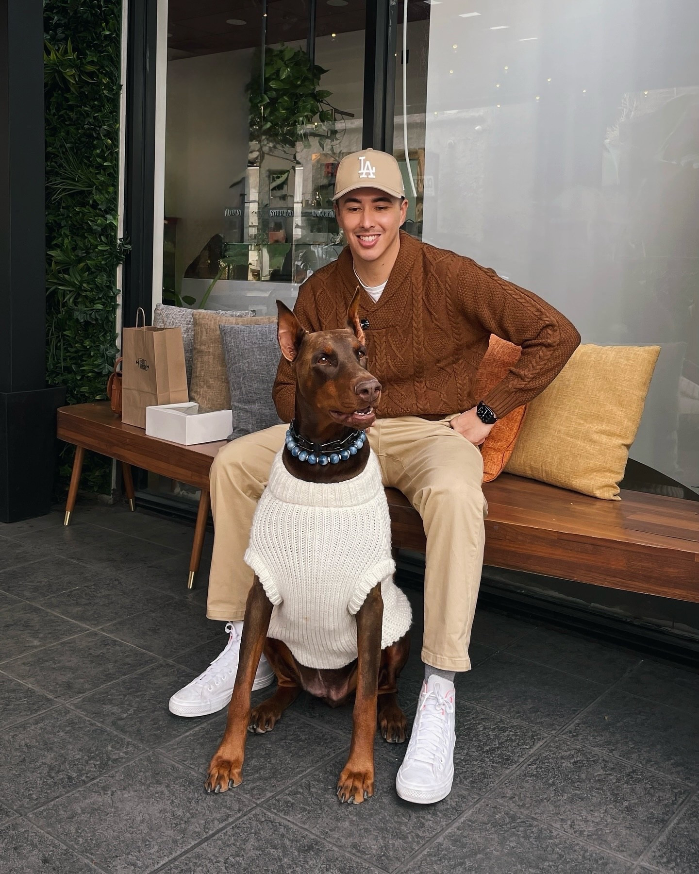 Even my Dobie gets the memo: Sweater Weather! 
It took us forever to find clothes large enough for an our pups chest, but we found them.  If you have a large pup and struggle, we got you! 

#LTKSeasonal #LTKPets #LTKFindsUnder50