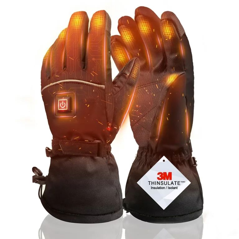 Everest Heated Gloves for Men Women, Rechargeable 5000mAh Electric Battery Touchscreen Warm Glove... | Walmart (US)
