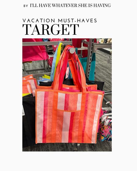 Vacation must-haves from Target - beach mesh tote bag

#LTKitbag #LTKswim #LTKtravel