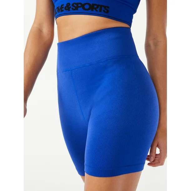 Love & Sports Women's Seamless Bike Shorts, 6” inseam - Walmart.com | Walmart (US)