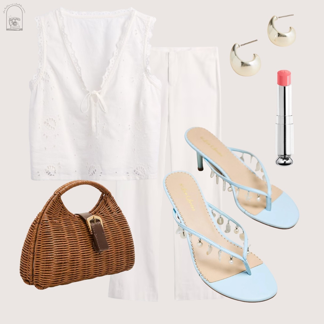 soft whites, woven textures, and a hint of sky blue 🩵 

summer dressing at its most effortless. the kind of look that feels polished without trying and carries you from slow mornings to sunset plans. 

#LTKgrwm #LTKmomlife #LTKTravel
