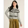 Free Assembly Women’s Fair Isle Cardigan Sweater, Midweight, Sizes XS-XXXL | Walmart (US)