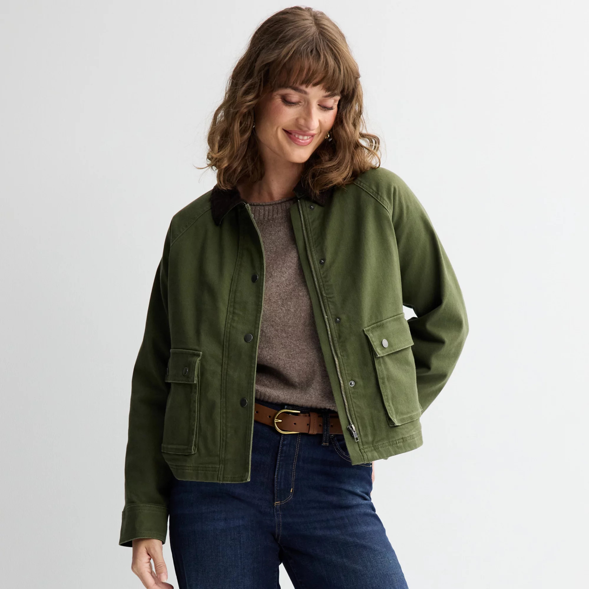 Petite Sonoma Goods For Life\u00ae Swing Chore Jacket | Kohl's