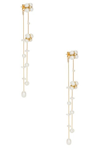 SHASHI Juliette Earring in Pearl & Gold from Revolve.com | Revolve Clothing (Global)