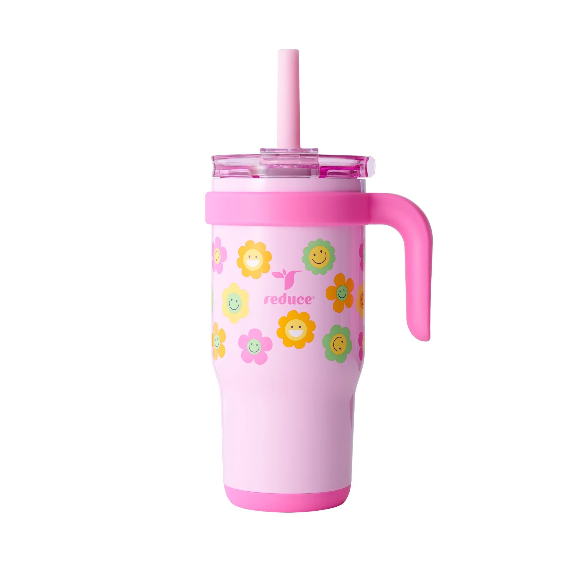 Reduce Coldee Kids Tumbler with Spill-Proof Straw & Handle. Insulated Stainless Steel 18 oz, Smil... | Walmart (US)