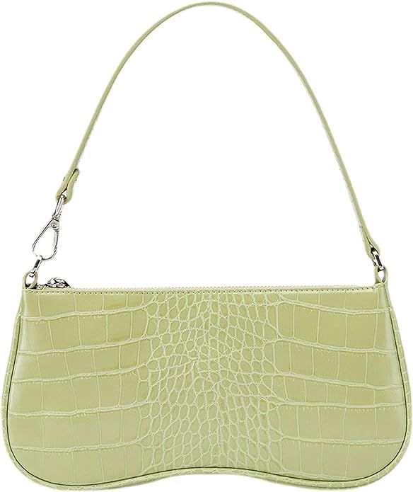 JW PEI 90s Shoulder Bag Women Trendy Purse Vegan Leather Crocodile Bag Retro Classic Small Handba... | Amazon (US)