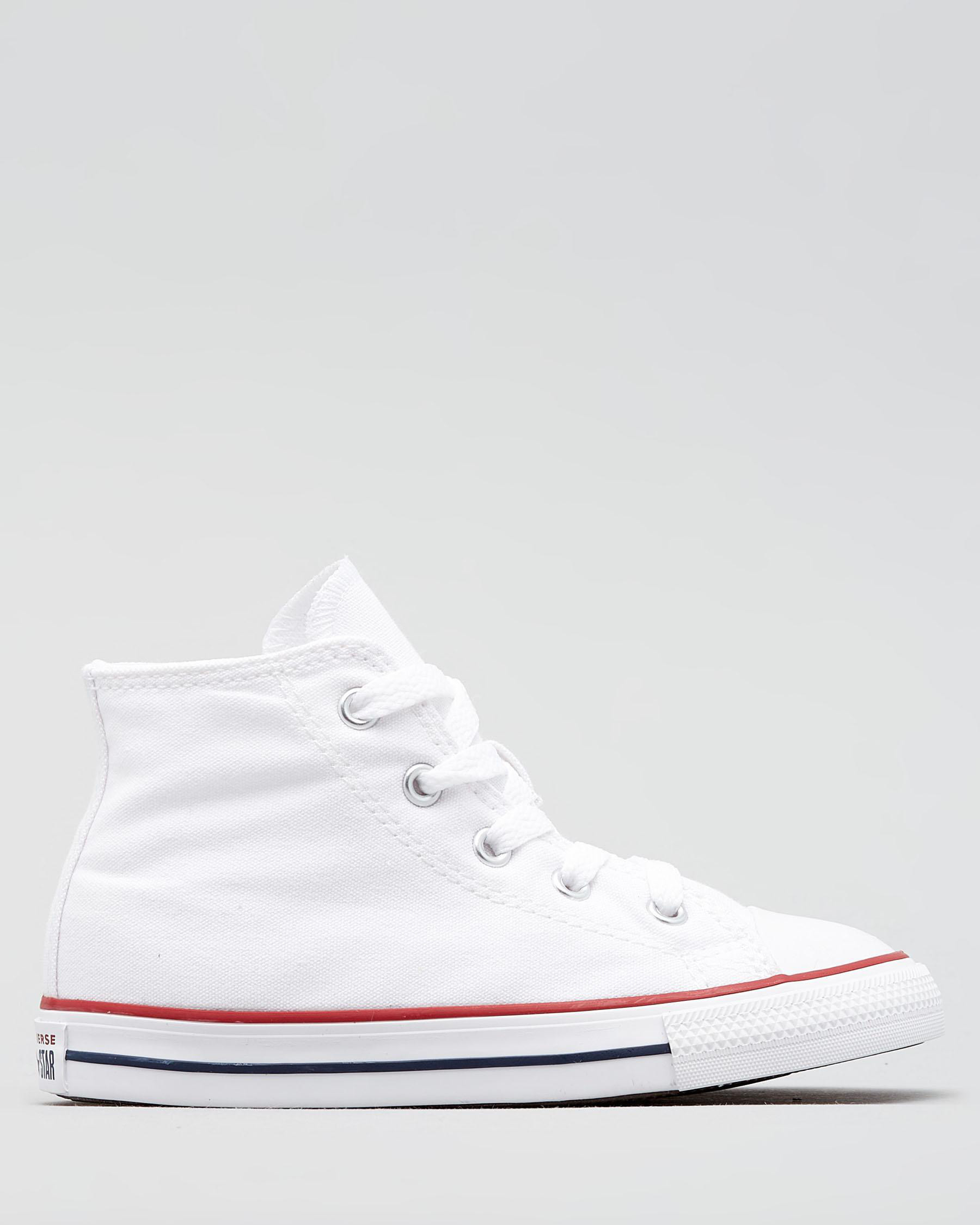 Converse Toddlers' Chuck Taylor All Star Hi-Top Shoes in White Size 08 | City Beach (US)