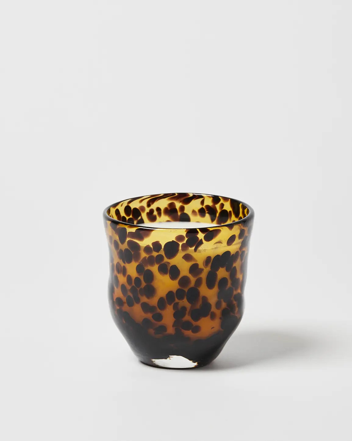 Amber Mandarin & Musk Tortoiseshell Glass Scented Candle | Oliver Bonas (Global)
