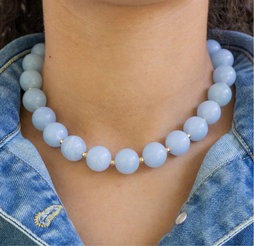 Blue Skies Ahead Beaded Necklace | Erin McDermott Jewelry