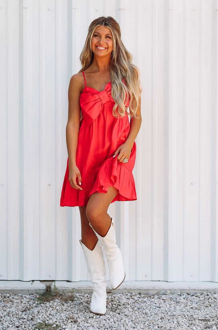 Down South Mini Dress - Red | Hazel and Olive