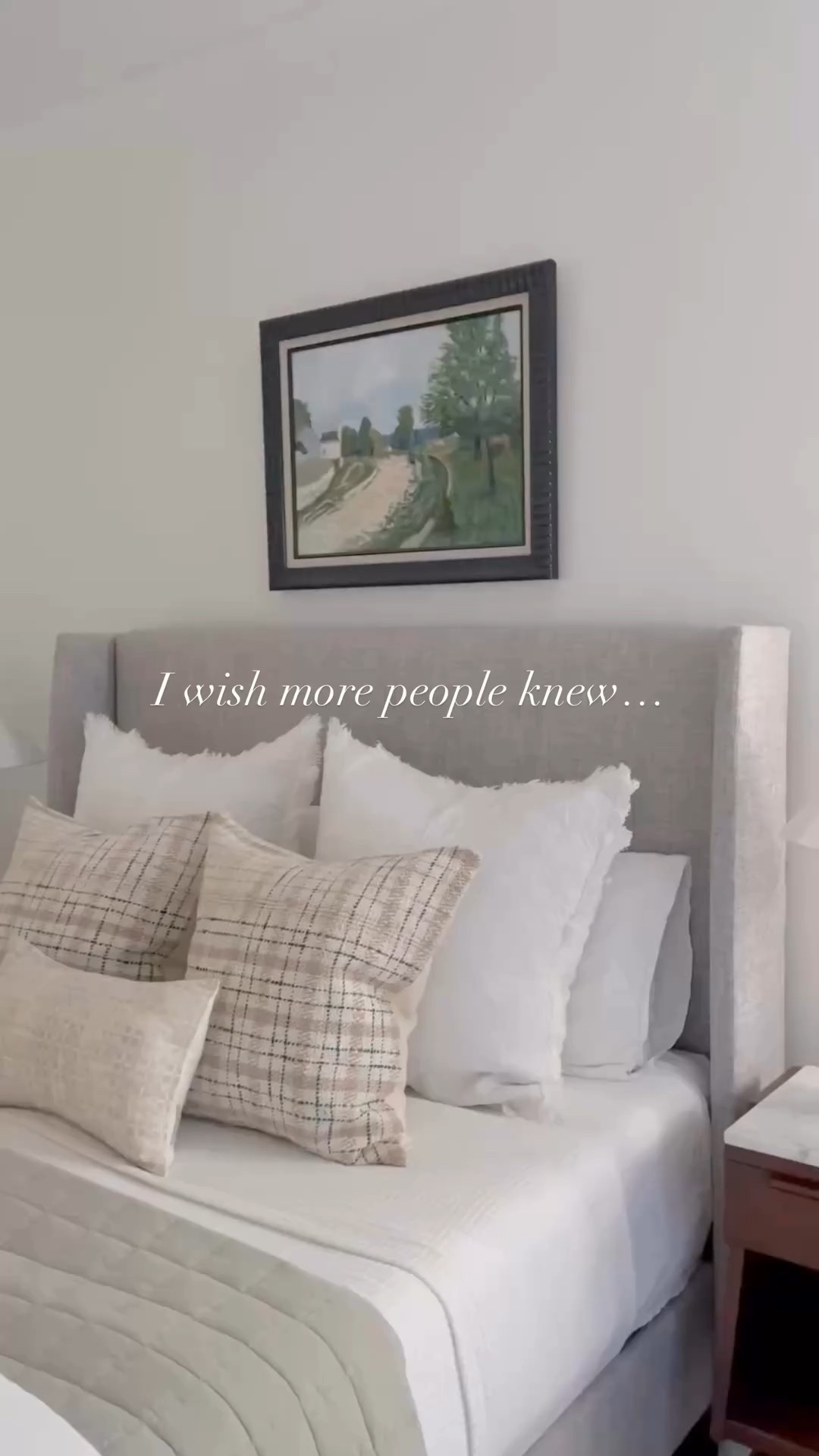 This is a mistake I see all the time! 🫣

Hanging art at the right height is one of the easiest ways to give your home a designer’s touch. Just remember a few rules of thumb:

1. If your art hangs alone on a wall (no furniture underneath), hang it so that the center is at high-level. This usually equals about 58 to 60 inches from the floor to the center of your piece.
2. If you’re hanging a group of art like a gallery wall or even just a pair, hang it so that the center of the GROUP is at eye level (58-60” to center).
3. If it’s hanging above a piece of furniture, there’s a little more wiggle room, but you don’t want a ton of space between the top of the piece and your art. A good distance to shoot for is 4 to 8 inches above the top.

Give this a try next time you’ve got a piece of art to hang and let me know in the comments if you’d like me to share more easy tips like this! 

#designtips #moderncottage #richmondinteriordesigner #interiordesigntips #coastalcottage