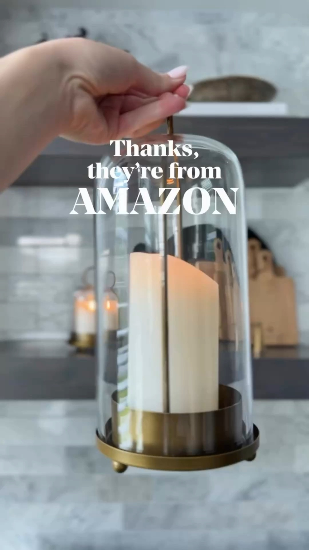 Who doesn’t love a Pottery Barn look for less!? 😍

This Amazon find comes in a set and I found the perfect battery operated flickering candles to pair with them! They look good styled on open shelving, a console table, or kitchen counters (you’ve probably seen them all over my house)!

✨Follow @homesimplycurated for more Amazon home decor inspiration 🤍

luxury home decor on Amazon, shelf styling, mantel decor, glass lantern, #amazonhomedecor

#LTKSeasonal #LTKHome