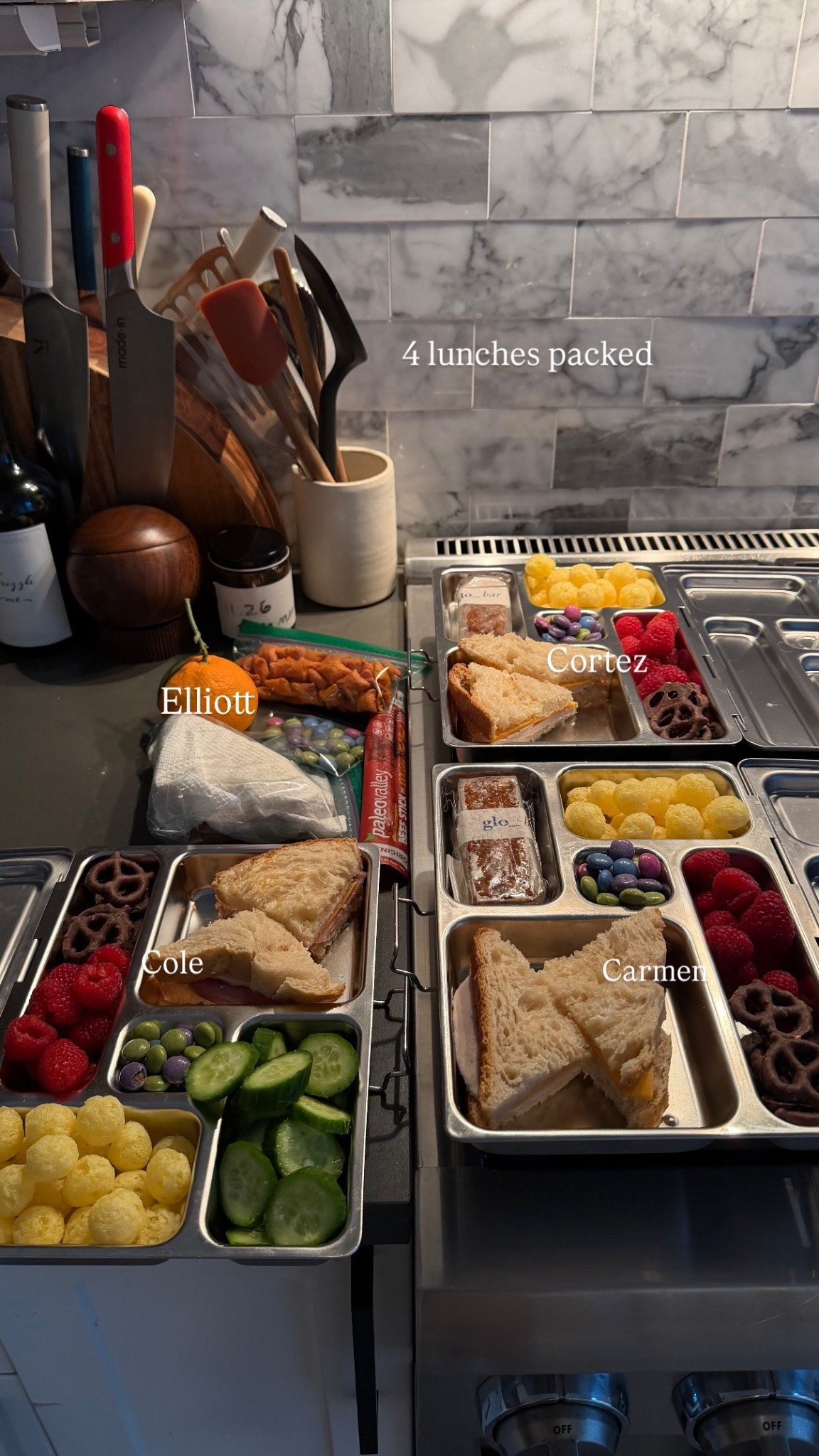 4 lunches, lots of stainless steel tupperware!

#LTKmomlife #LTKHome #LTKKids