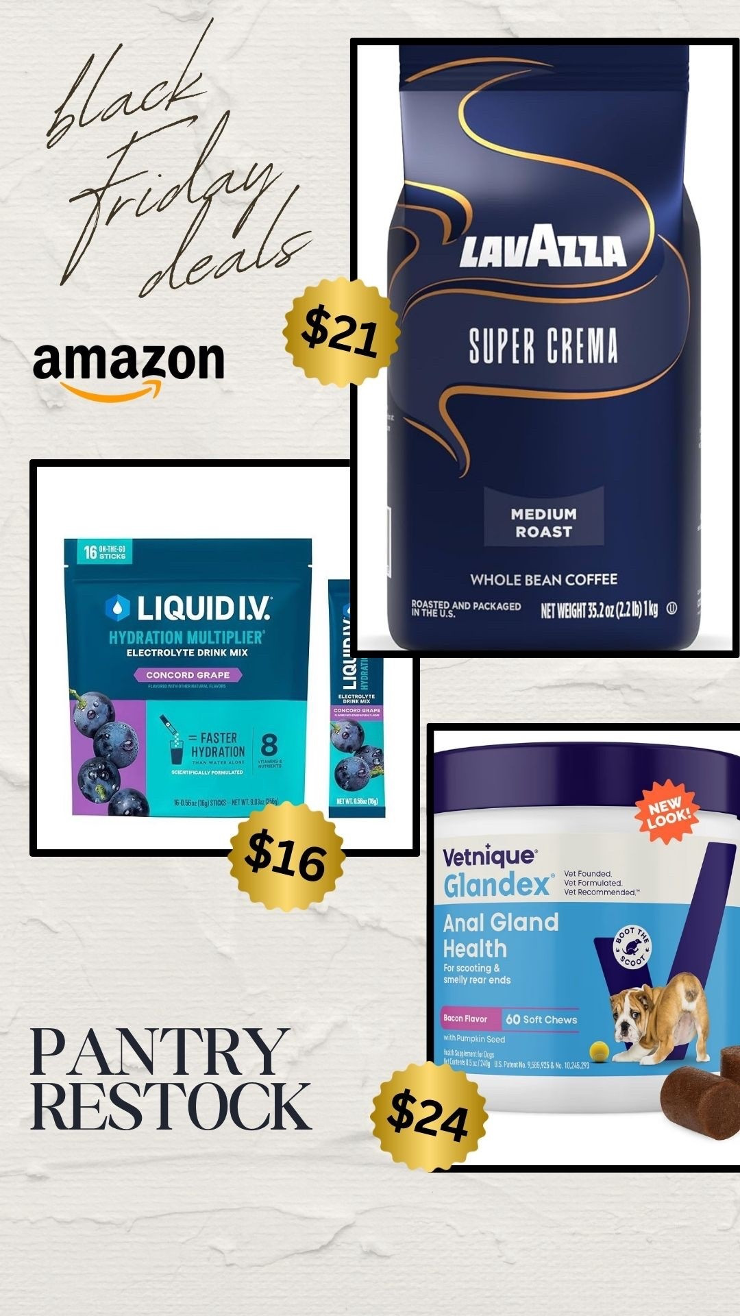 Amazon pantry restocks items on sale for Black Friday 

#LTKHome #LTKSaleAlert #LTKCyberWeek