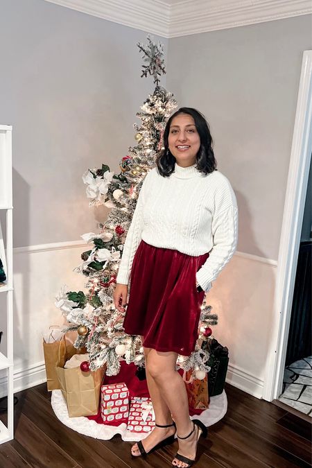 Red dress and sweater combo  

#LTKworkwear #LTKtravel #LTKwedding