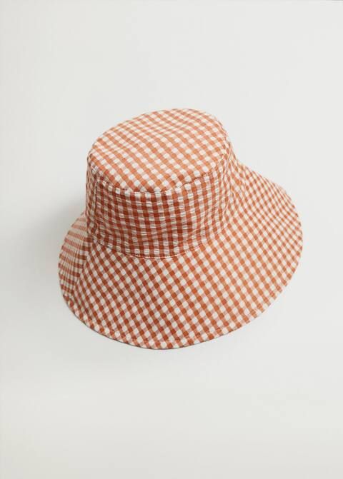Vichy bucket hat | MANGO (UK)