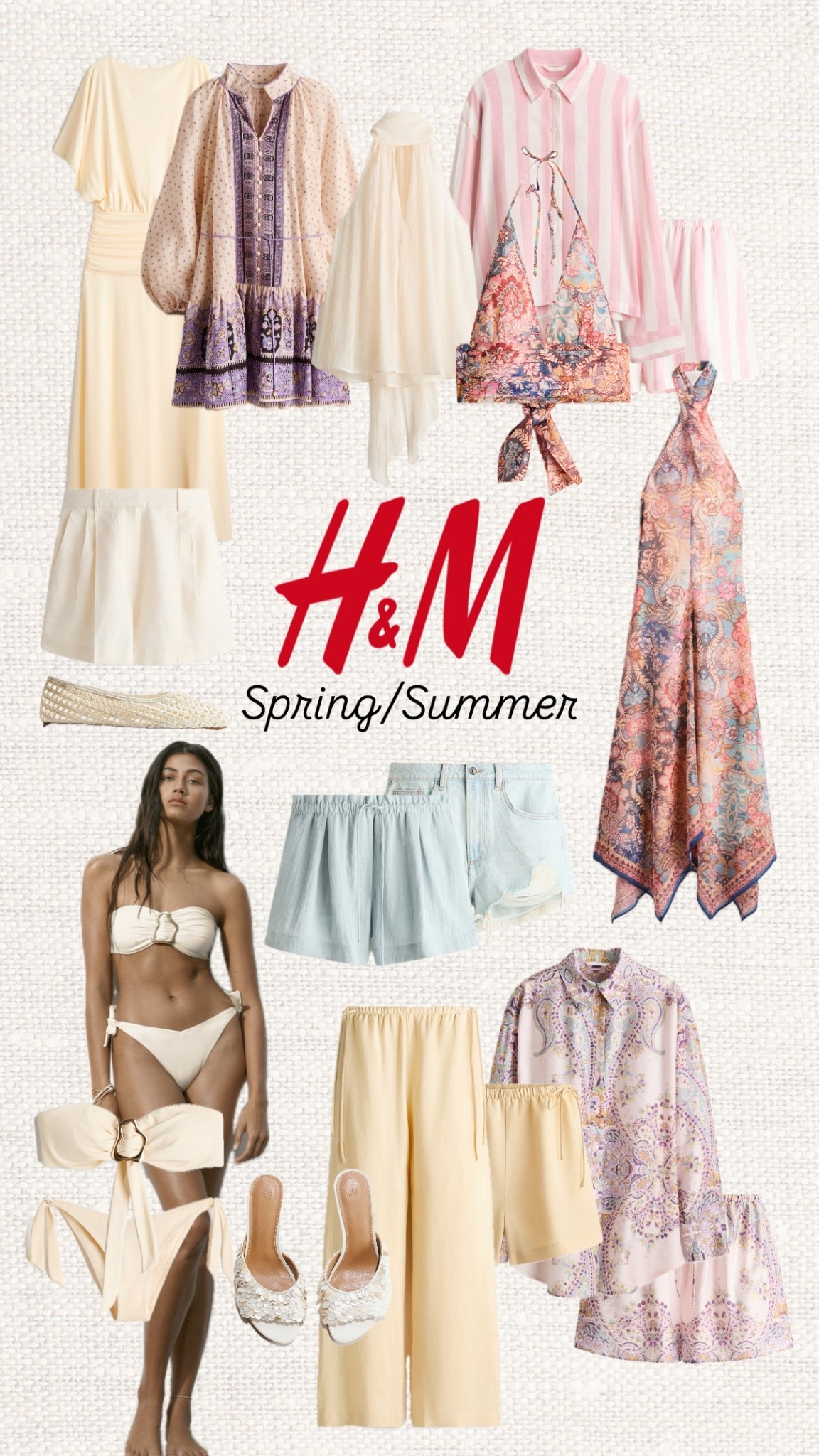 Soft resort tones, dreamy prints & effortless vacation outfits 🌸✨ 🤍 From beach club mornings to sunset dinners, these are the pieces that make getting dressed feel easy and expensive ☀️🐚

Lots of shorts as new arrivals! Would definitely check them out if you’re looking for easy breezy summer shorts!

Like this post to save it to your favourite folder and come back later to shop.

spring outfits, resort wear, vacation outfits, h&m new in, h&m spring collection, summer outfit ideas, neutral outfit, chic holiday outfits, beach club outfit, linen trousers, matching set women, striped shirt outfit, halter dress, printed dress, scarf print dress, elegant summer style, classy casual outfits, capsule wardrobe, european summer outfits, luxury looking outfits
