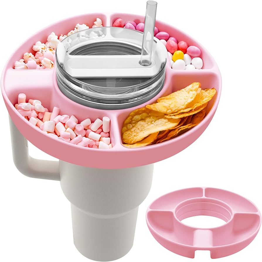 Snack Bowl for Stanley Cup, Silicone Snack Tray Compatible with Stanley Cup Quencher 1.0/2.0 40 o... | Amazon (US)