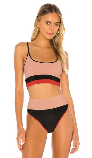 Eva Bikini Top in Baby Pink & Love Red | Revolve Clothing (Global)