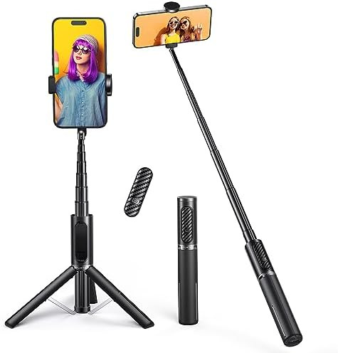ATUMTEK Selfie Stick Tripod, 3-in-1 Extendable Aluminum Phone Tripod with Detachable Bluetooth Re... | Amazon (US)