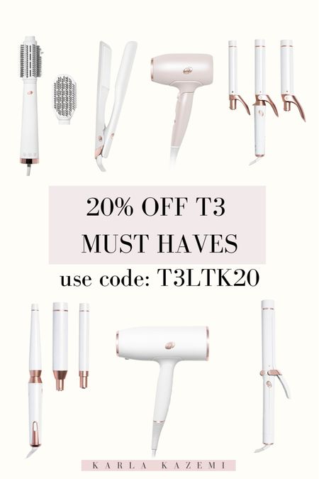Hair Styling Must Haves😍 T3 Styling tools. Blow Dryer. Curling Irons. Styling Iron. Straightening Iron. 

#LTKSale #LTKbeauty #LTKstyletip