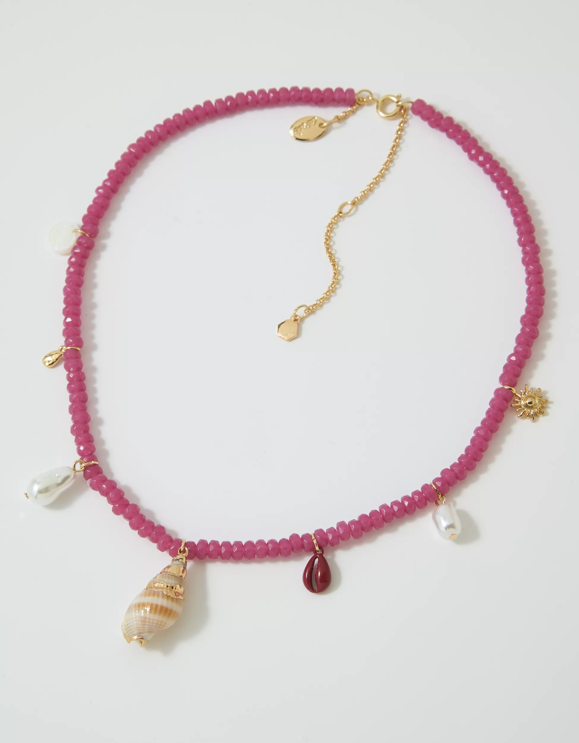 Aerie Beaded Charm Necklace | Aerie