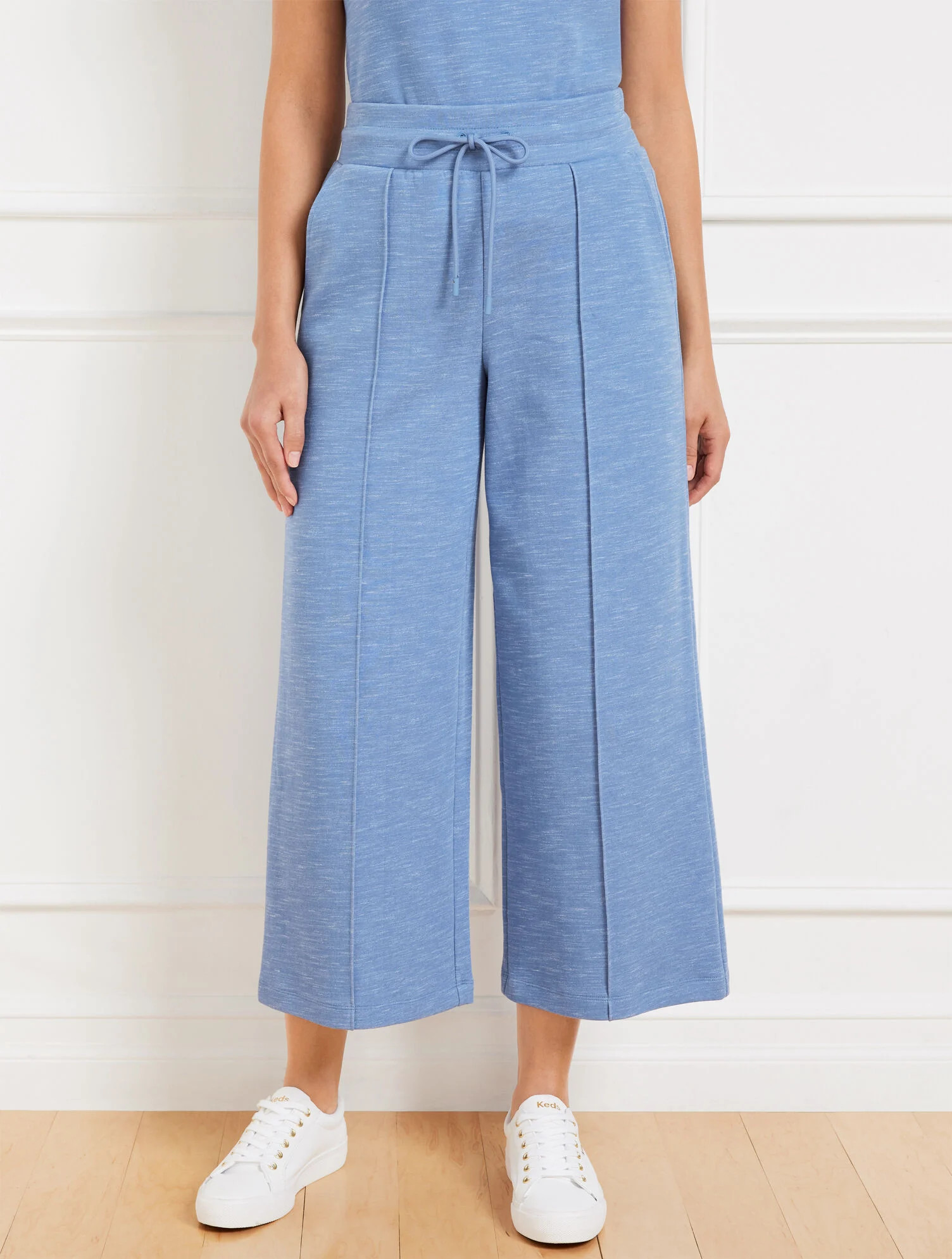 AirKnit Stretch Wide Crop Pants | Talbots