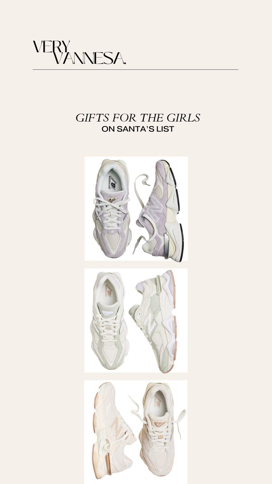 Gift ideas for the girls 
New balance 9060 sneakers 

#LTKFindsUnder100 #LTKHoliday #LTKGiftGuide