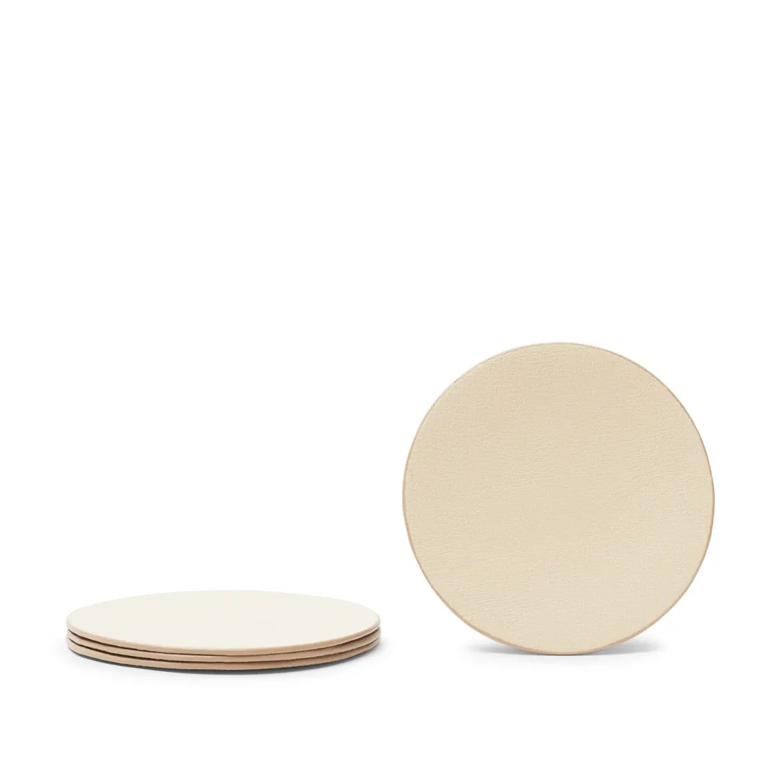 Modern Round Coaster Set | Leatherology