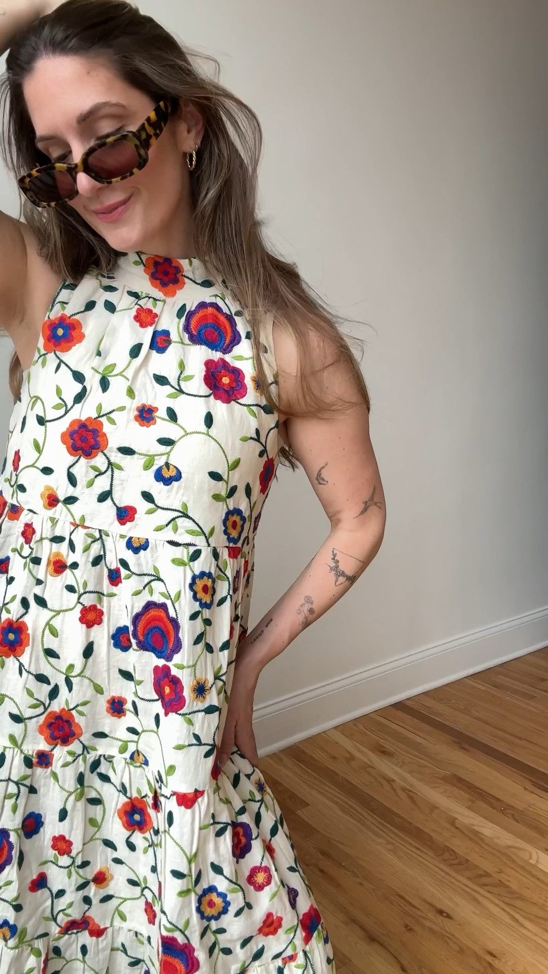 spring in the perfect sezane dress . jewelry is fierce jewelry co 14K gold

#LTKSeasonal