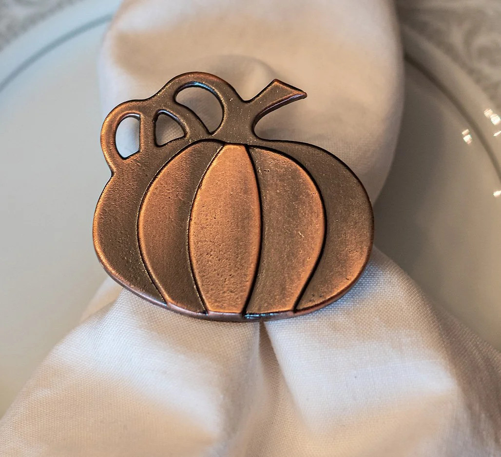 Pumpkin Napkin Rings for Thanksgiving, Halloween Party, Dinners, Parties - Set of 4 Napkin Holder... | Walmart (US)