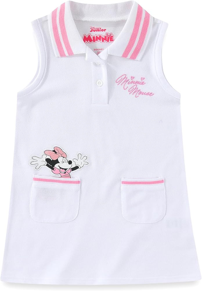 Disney Minnie Mouse Girls Collar Dress for Toddler and Big Kids | Amazon (US)