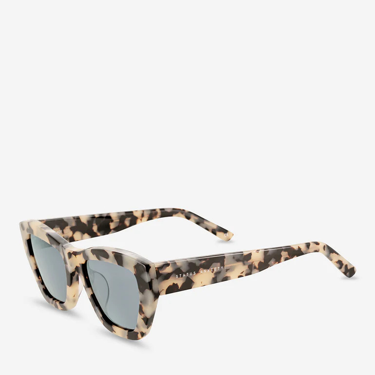 Mirage Women's White Tort Sunglasses | Status Anxiety | Status Anxiety 