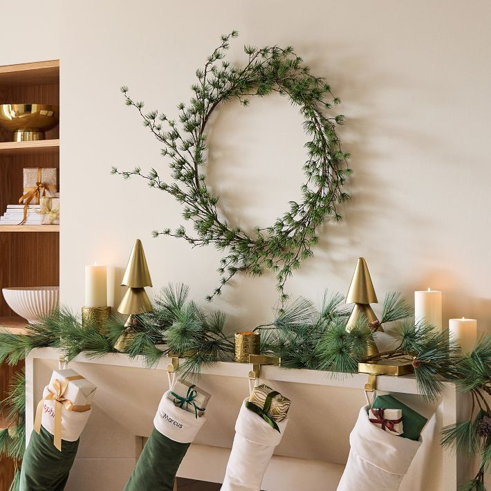 Sparse Pine Wreath & Garland | West Elm (US)