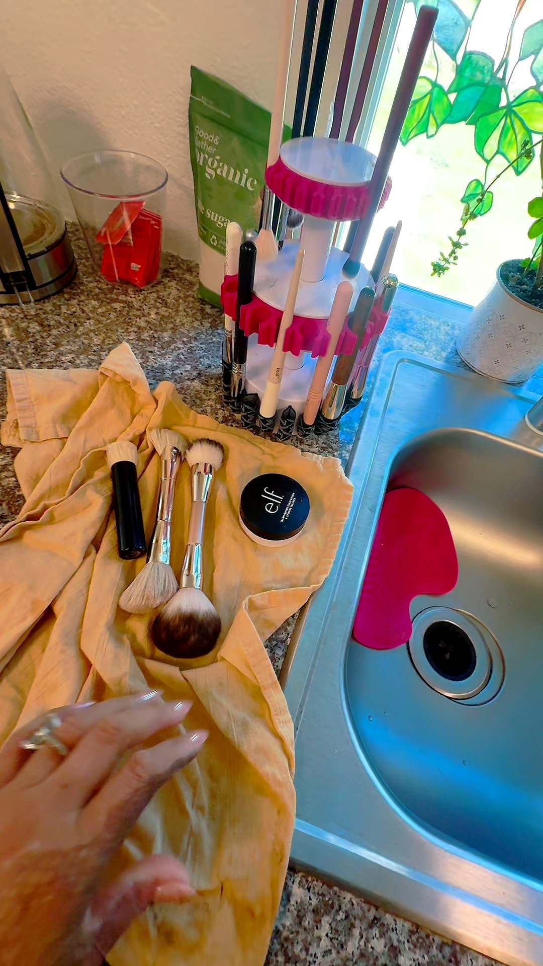 If you’re reading this, you need to wash your makeup brushes now!😁

You can clean your brushes daily with the elf daily brush cleaning mist, but still need to do a good soap and water cleanse every week.

The Sigma Tower helps your brushes, get dry very quickly and keeps them shaped properly.

I splurged and bought that for myself, but you can always just lay them flat!

#LTKBeauty #LTKOver40