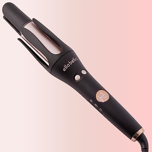 ELLA BELLA® Automatic Rotating Curling Iron • Auto Hair Curlers • Easy to Use • Digital Display to Accurately Control Temperature • Transform Your Look in Seconds • Ideal for Longer Hair | Amazon (US)