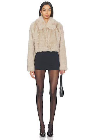 Lovers and Friends Silas Faux Fur Coat in Sand from Revolve.com | Revolve Clothing (Global)