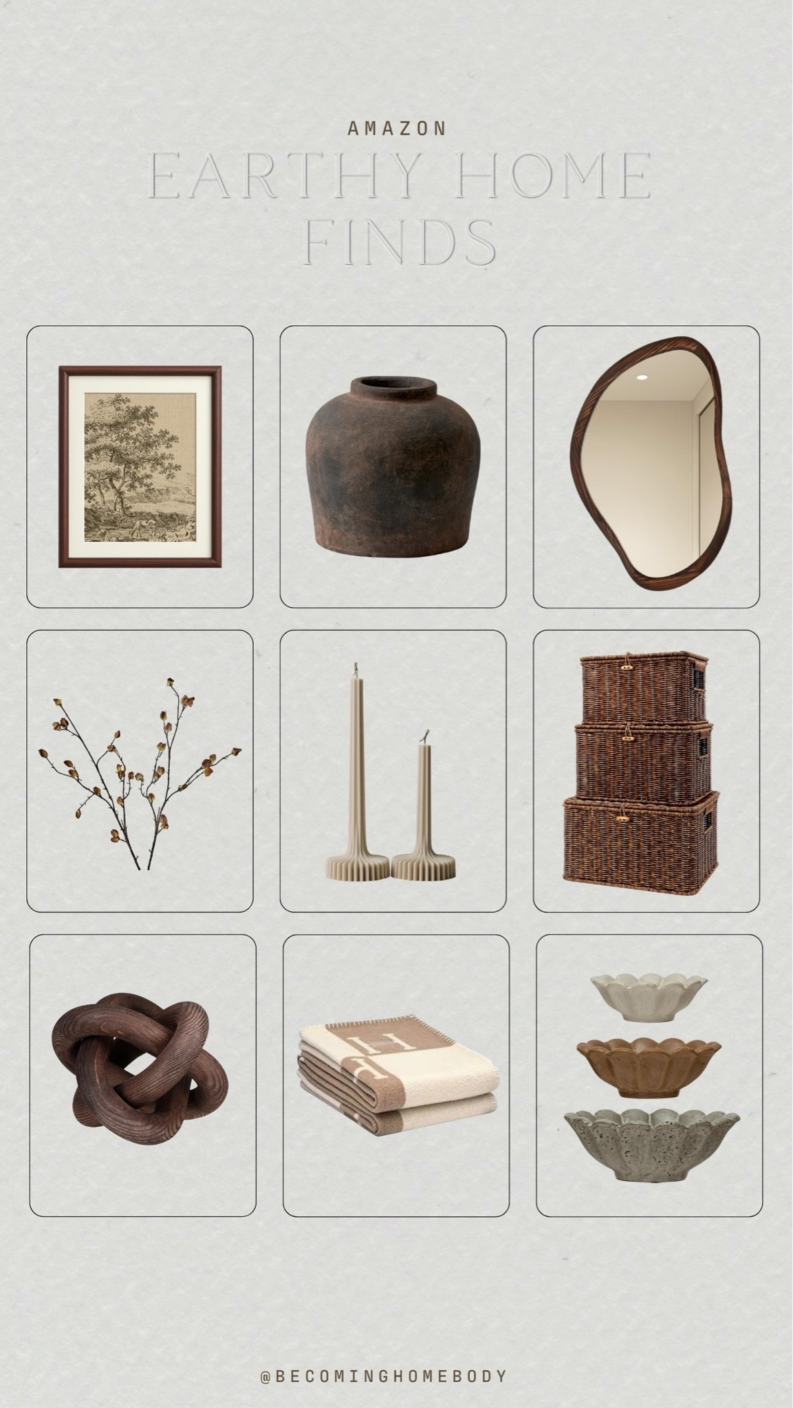 Earthy Amazon home finds 🖤 Loving these organic textures for a cozy, calming, modern home

#LTKHome