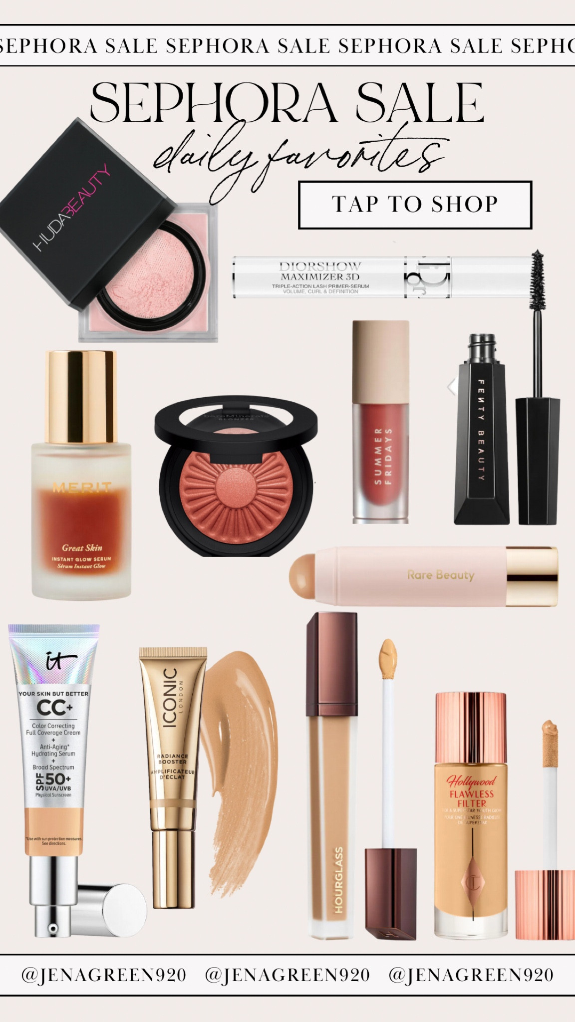 Sephora Sale | Makeup Favorites | Glow Serum | CC Cream | Concealer | Lip Oil | Thickening Mascara | Contour Stick  

#LTKsalealert #LTKbeauty #LTKxSephora