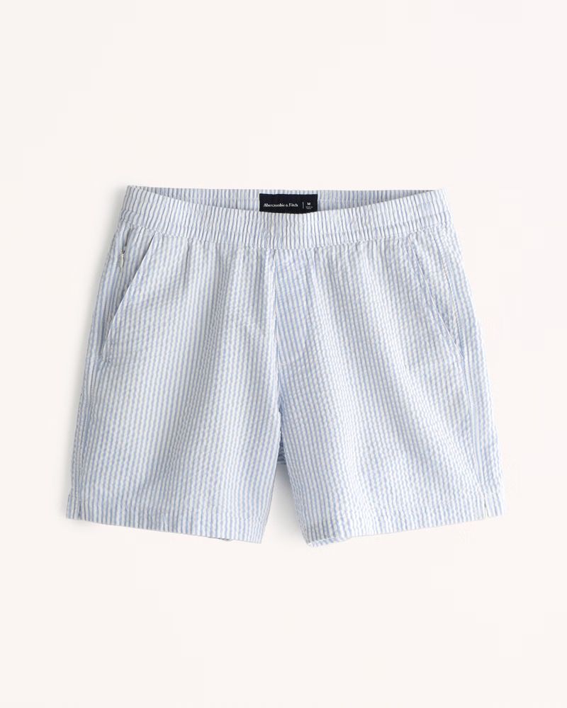 Seersucker Pull-On Shorts | Abercrombie & Fitch (US)