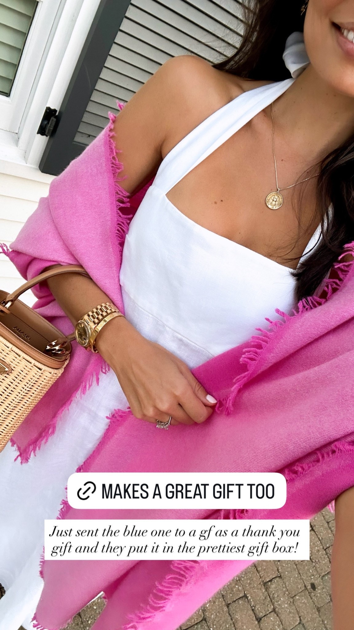 Pink cashmere wrap back in stock! Great gift too. 

#LTKParties #LTKStyleTip #LTKSeasonal