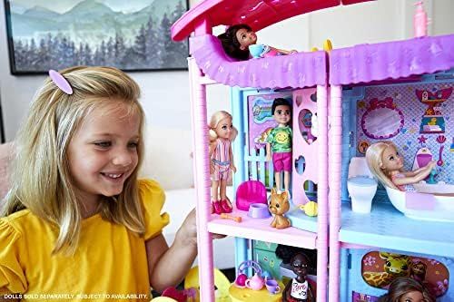 Barbie Doll House, Chelsea Playhouse With 2 Pets, Furniture And Accessories, Elevator, Pool, Slid... | Amazon (US)