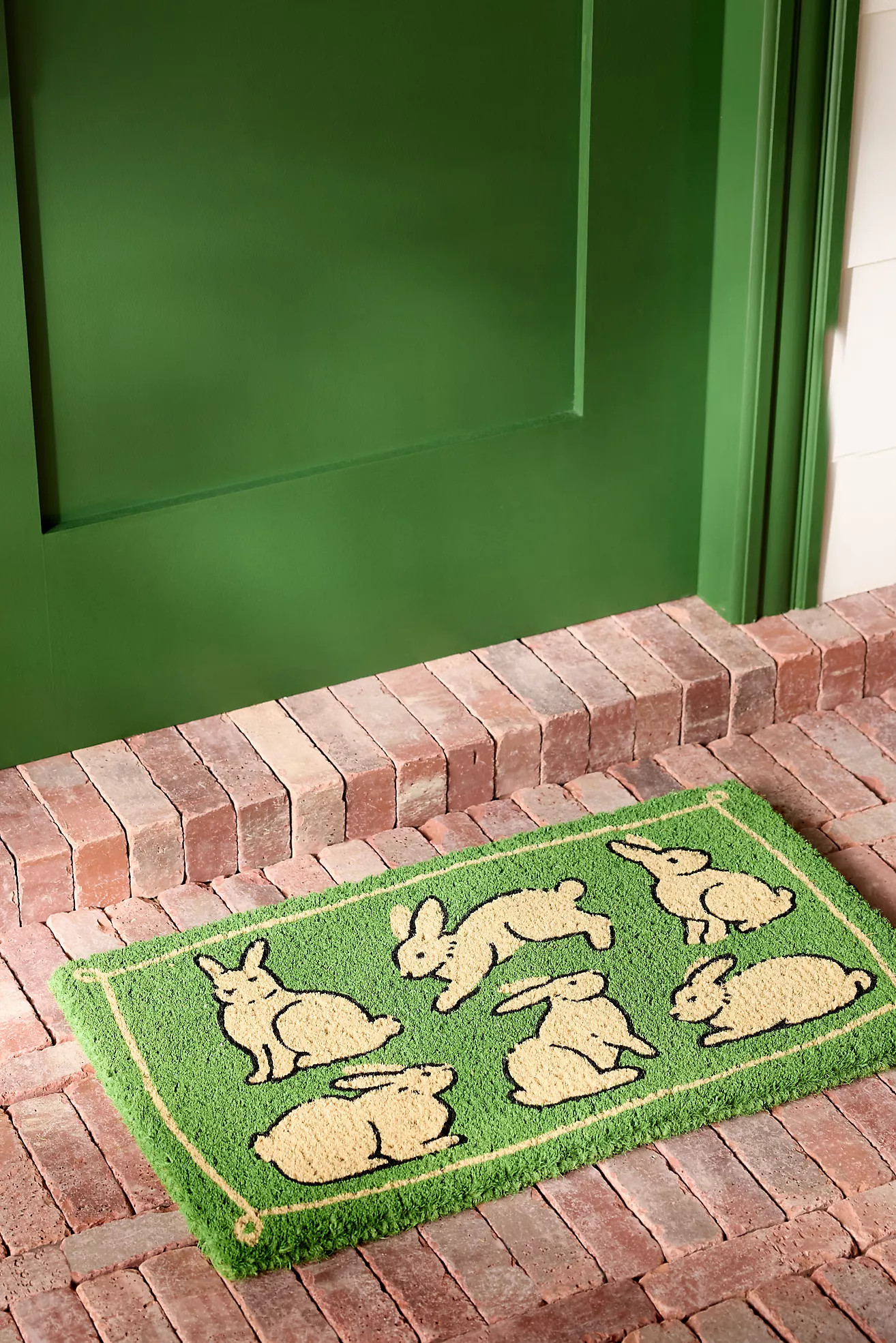 Bunnies Coir Printed Doormat | Anthropologie (US)