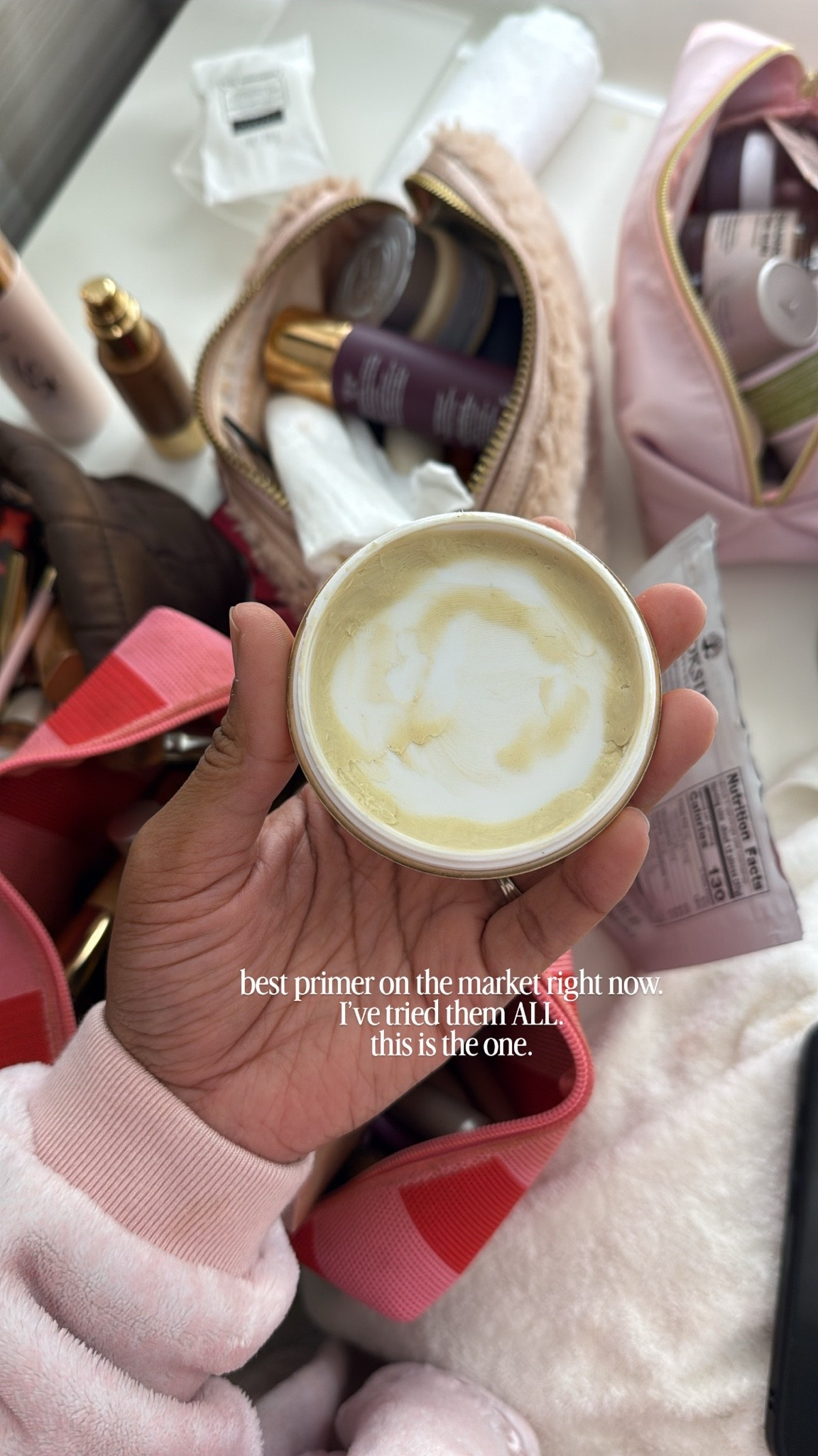 The absolute best make primer. Your face will not move. If you forget setting spray … who cares! You won’t need it. Unbelievable for your makeup. You’ll be shook.